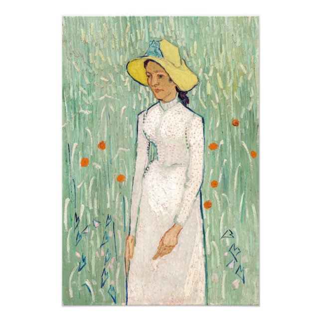 Foto Vincent van Gogh - Menina de Branco (Frente)