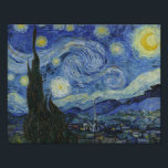 Foto Vincent van Gogh - Noite Estrelada<br><div class="desc">Vincent van Gogh - Starry Night - 1889 - pintura a óleo</div>