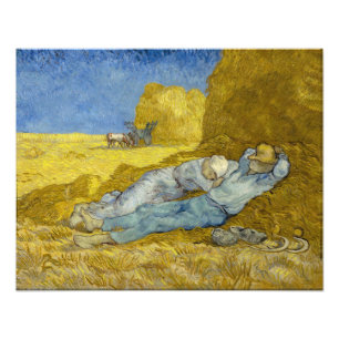 Foto Vincent Van Gogh - Noon, Descanse do trabalho / Si