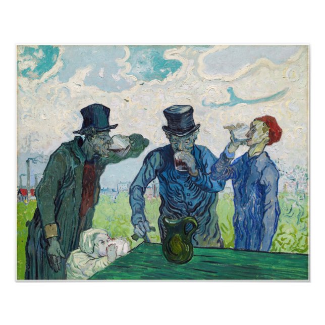 Foto Vincent van Gogh - Os Bebidas, depois de Daumier (Frente)