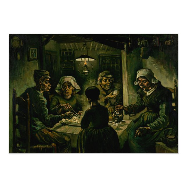 Foto Vincent van Gogh - Os Comedores De Batata (Frente)