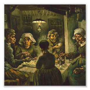 Foto Vincent Van Gogh - Os comedores de batata AbrilMai