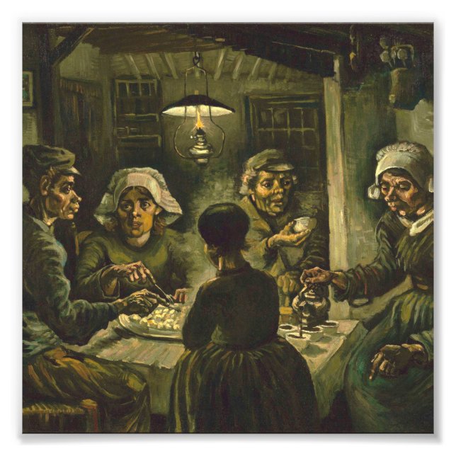 Foto Vincent Van Gogh - Os comedores de batata AbrilMai (Frente)