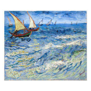 Foto Vincent van Gogh - Paisagem marinha perto de Saint