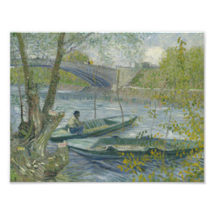 Foto Vincent van Gogh - Pesca na Primavera, Pont de