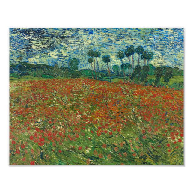 Foto Vincent van Gogh - Poppy Field (Frente)