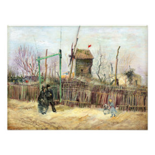 Foto Vincent van Gogh - Street Scene em Montmartre