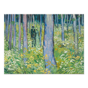 Foto Vincent van Gogh - Undergrowth com duas figuras