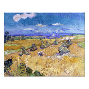 Foto Vincent van Gogh - Wheat Stacks with Reapers