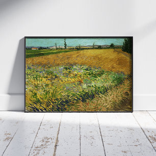 Foto Vincent Van Gogh, Wheatfield, Korenveld
