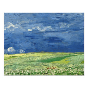 Foto Vincent van Gogh - Wheatfield sob Thunderclouds