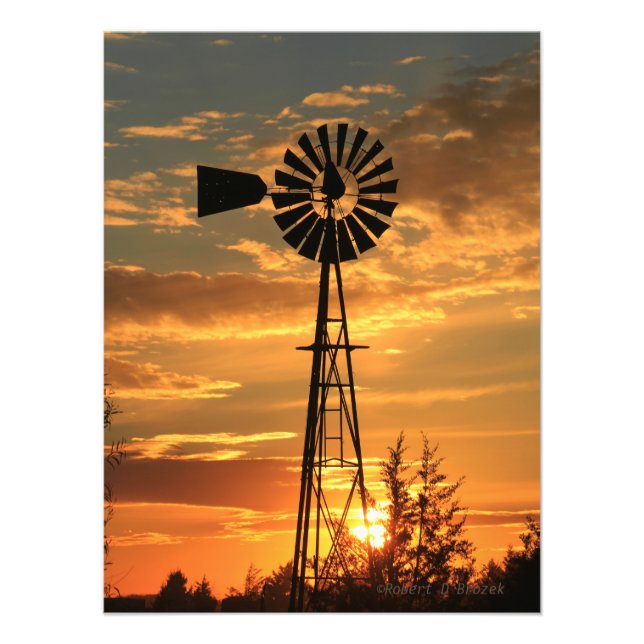 Foto Vinculação do Kansas Country com nuvens, (Frente)