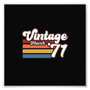 Foto Vintage 1971 50th Birthday March