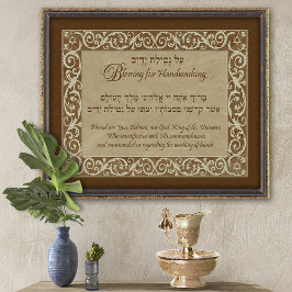 Foto Vintage Barroco Bênção para Lavagem à Mão