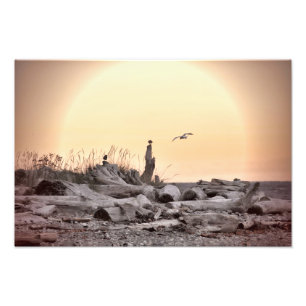 Foto Vintage Beach Scene