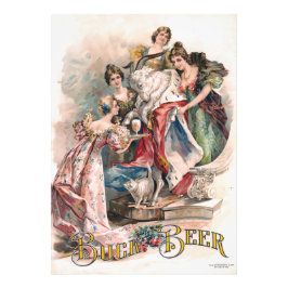 Foto Vintage Beer Advertisement Poster
