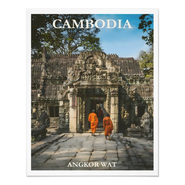 Foto Vintage Camboja poster (Frente)