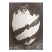 Vintage - Dama de Ovos de Páscoa