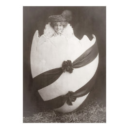 Foto Vintage - Dama de Ovos de Páscoa
