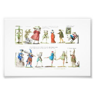 Foto Vintage de caracteres de Balé francês