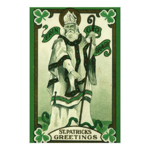 Foto Vintage - Erin Go Bragh - Saudações do Dia de São 
