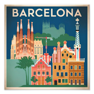Foto Vintage Espanha de Barcelona