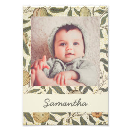 Foto Vintage Floral William Morris Fruta Art Nouveau