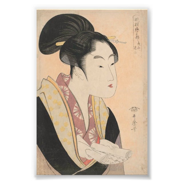 Foto Vintage Japonês Ukiyo-e Woman Retrato II (Frente)