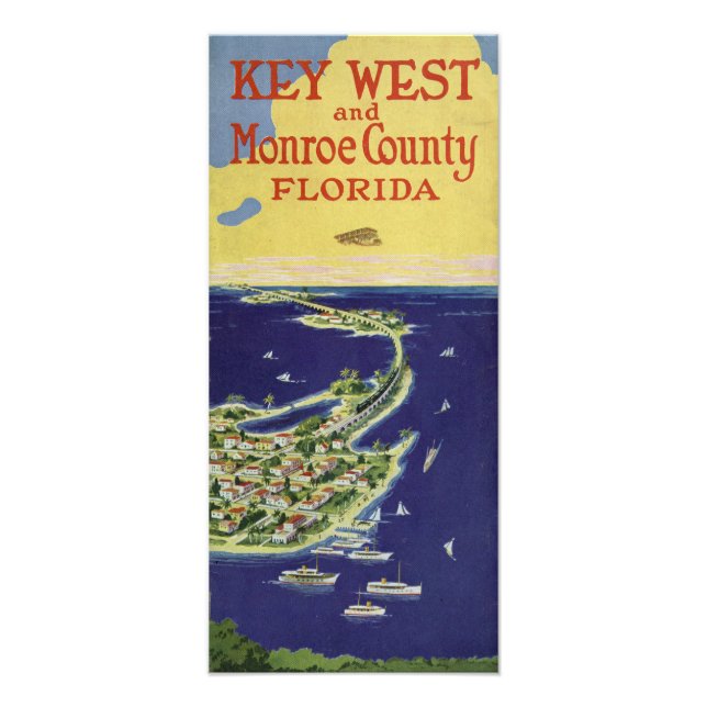 Foto Vintage Key West Monroe County Florida (Frente)
