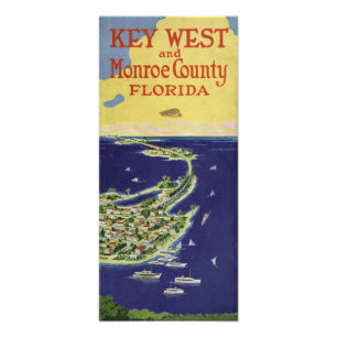 Foto Vintage Key West o Condado de Monroe Florida