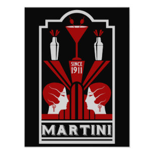 Foto Vintage Martini Art Deco