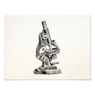 Foto Vintage Microscope Ilustração Retroativa