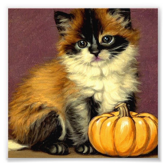 Foto Vintage Ragdoll Halloween Cat (Frente)
