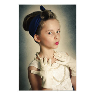 Foto Vintage retro girl