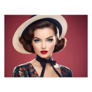 Foto Vintage retro mulher