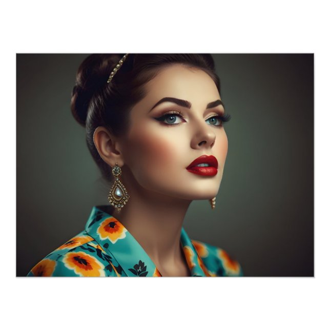 Foto Vintage retro mulher (Frente)