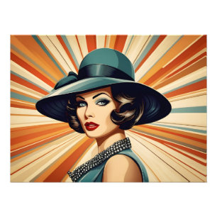 Foto Vintage retro mulher