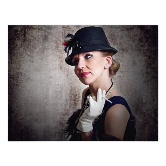 Foto Vintage retro mulher (Frente)