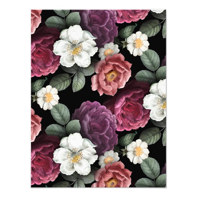 Foto Vintage Rosa Illustration Art (Frente)