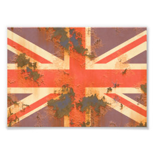Foto Vintage Rusted Kingdom Flag