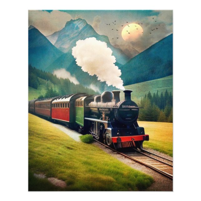 Foto Vintage Steam Train (Frente)