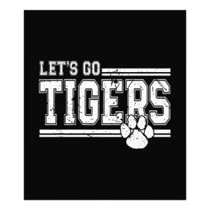 Foto Vintage Tigers School Sports Name Retro