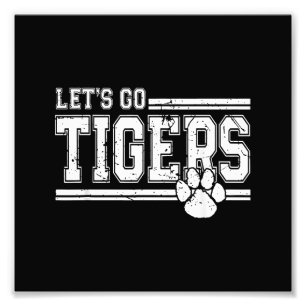 Foto Vintage Tigers School Sports Name Retro