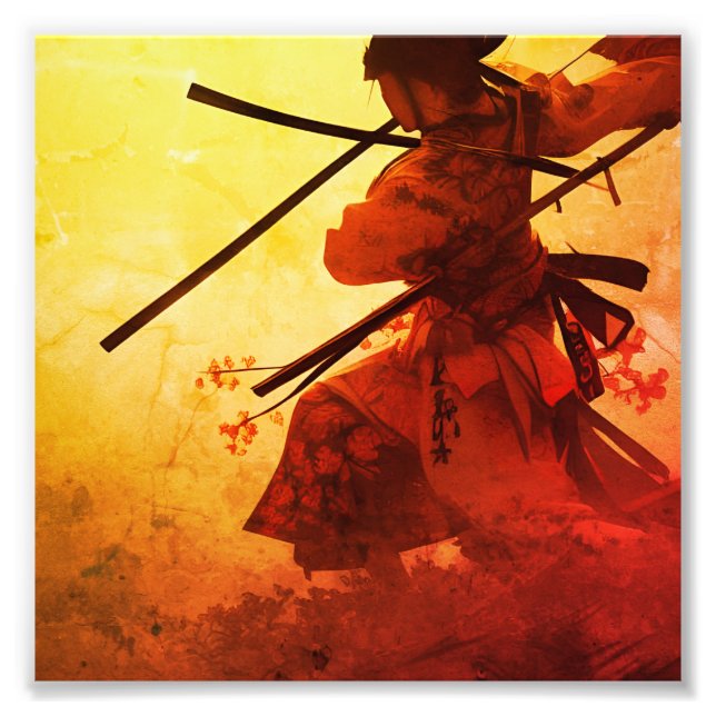 Foto Vintage - Trabalho de arte japonês (Frente)