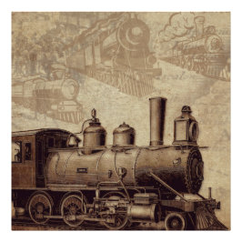 Foto Vintage Train e Old Railroad