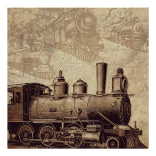 Foto Vintage Train e Old Railroad