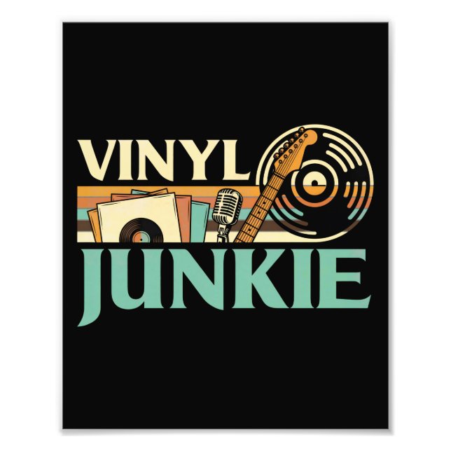 Foto Vinyl Junkie LP Records DJ Turntable Music Collect (Frente)