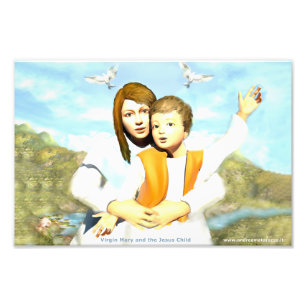 Foto Virgem Maria e o Criança Jesus