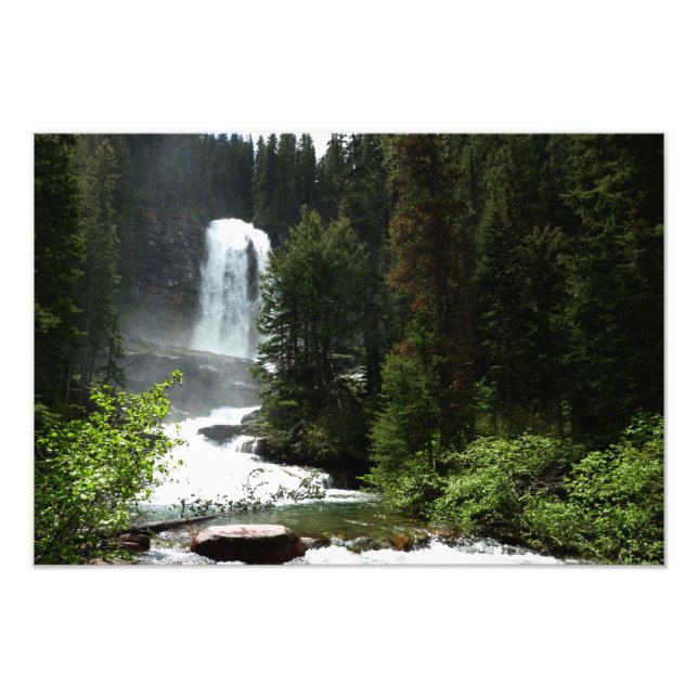 Foto Virginia Falls no Glacier National Park (Frente)
