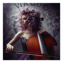 Virgo Zodiat Músico Cello